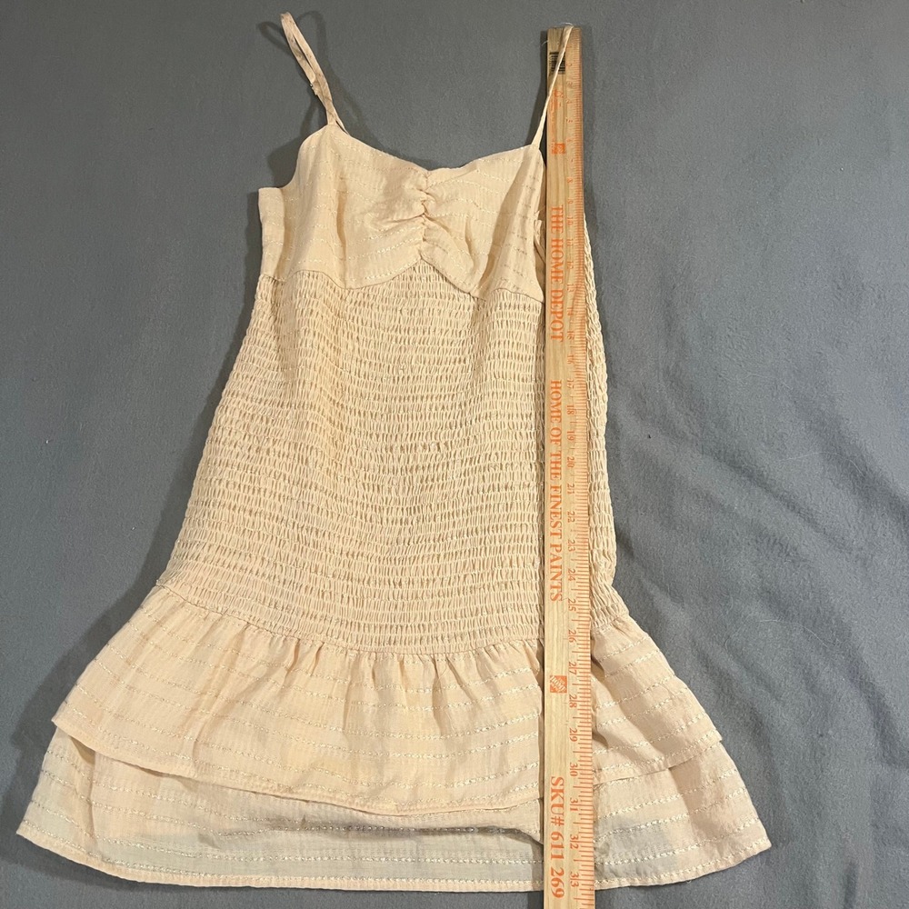 Sage the Label Dress Womens‎ Medium Sleeveless Mini Smocked Ruffle Boho Indie - Picture 2 of 8